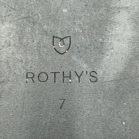 Rothy's The Slide Night Sky Black Navy Blue Sandals Women's Size 7 - Picture 6 of 7